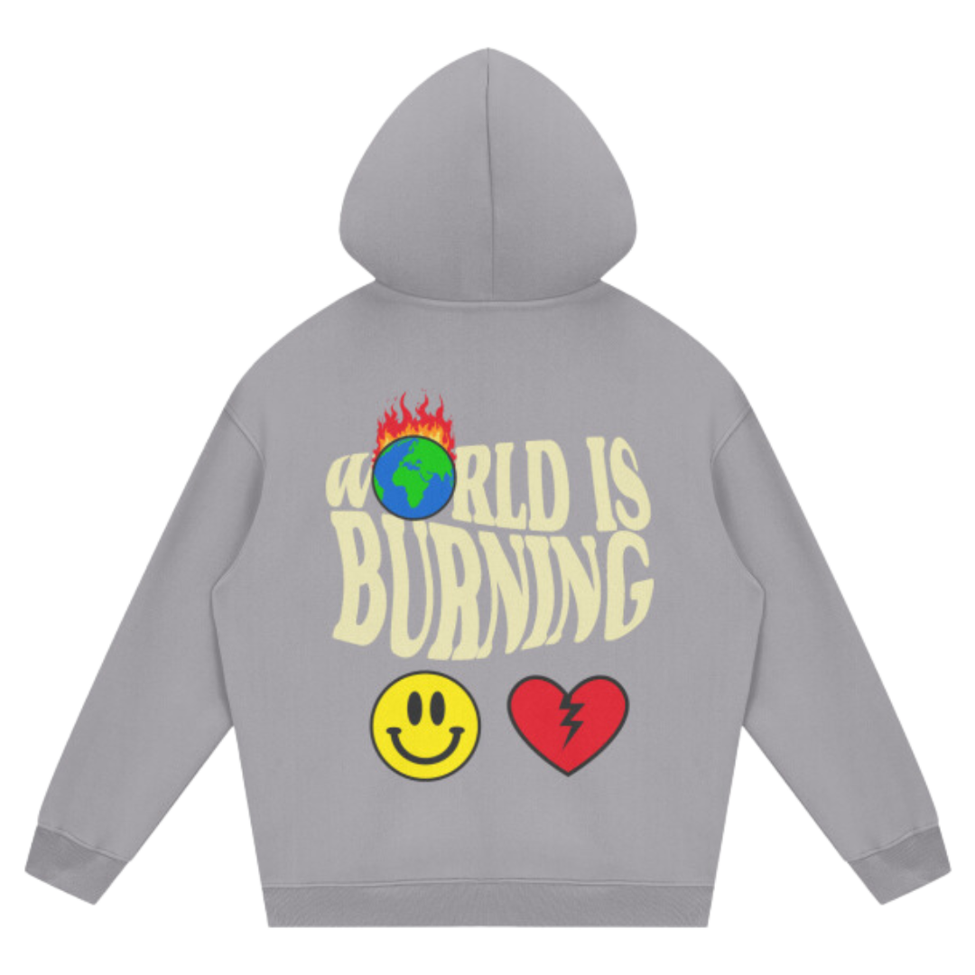 Lewis World Is Burning Streetwear Unisex Fleece Hoodie