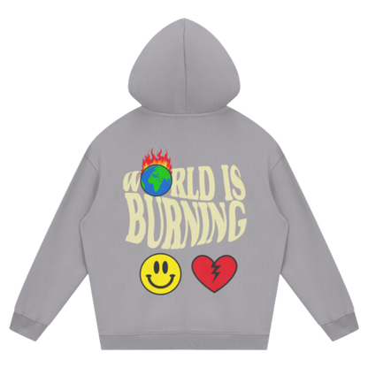 Lewis World Is Burning Streetwear Unisex Fleece Hoodie